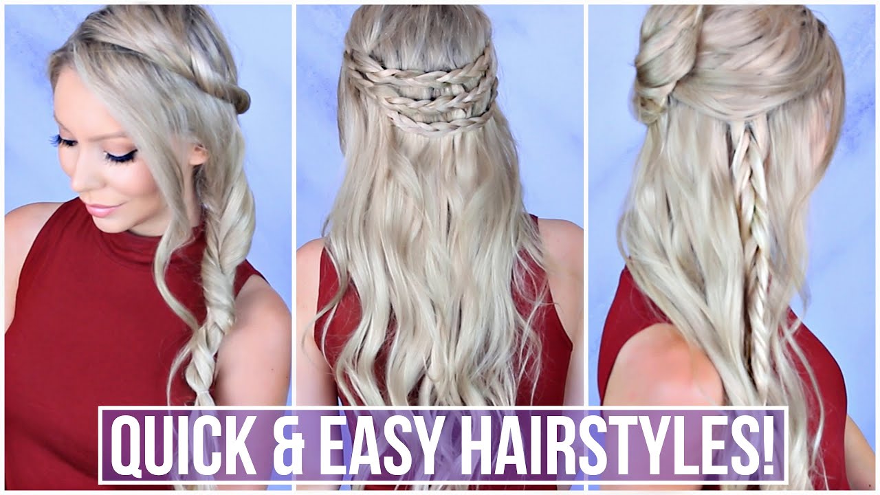 5 Easy Hairstyles You Can Do in 5 Minutes